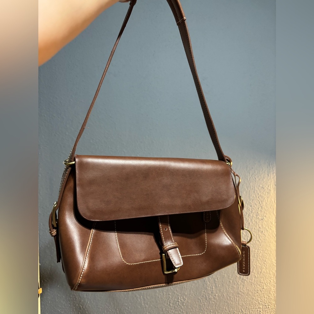Brown Leather Shoulder Bag